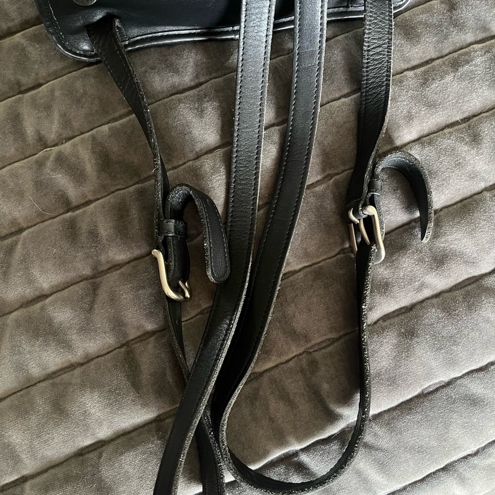 Coach Black Leather Daypack - Picture 10 of 12